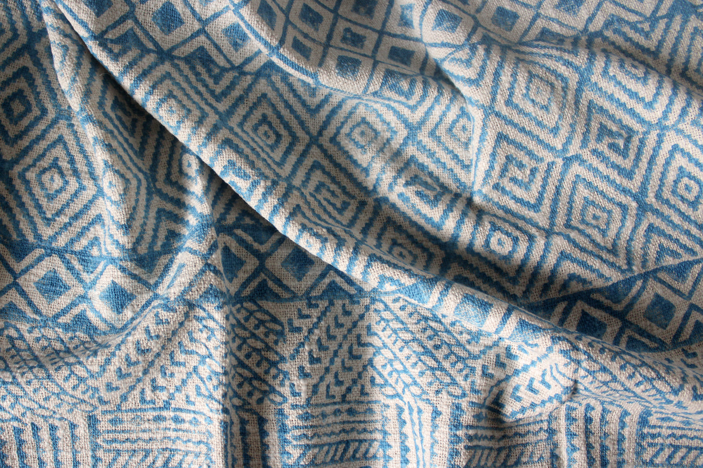 Azure Loom Throw