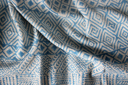 Azure Loom Throw