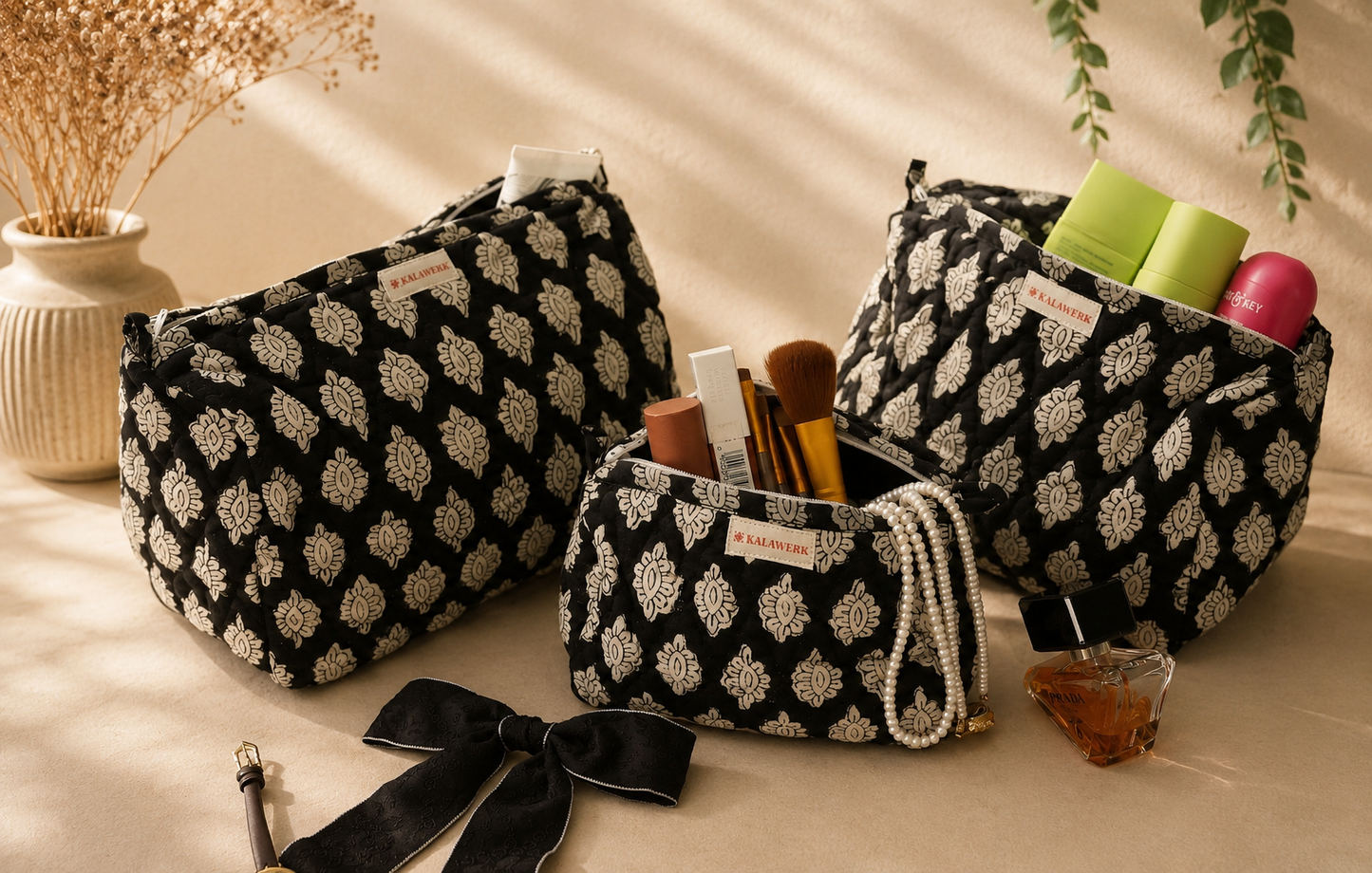 Black Marigold Travel Set