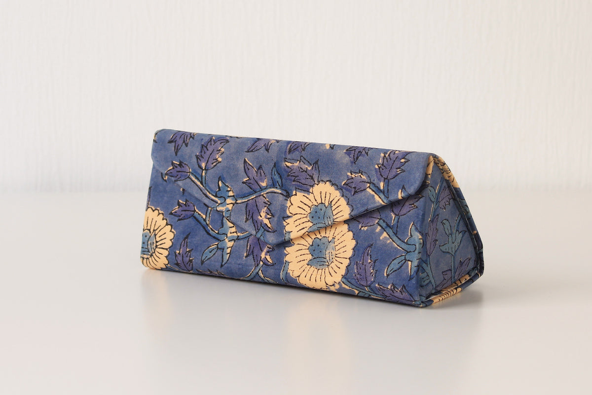 Blue Meadow Sunglass Case