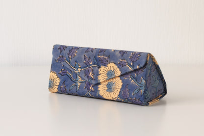 Blue Meadow Sunglass Case