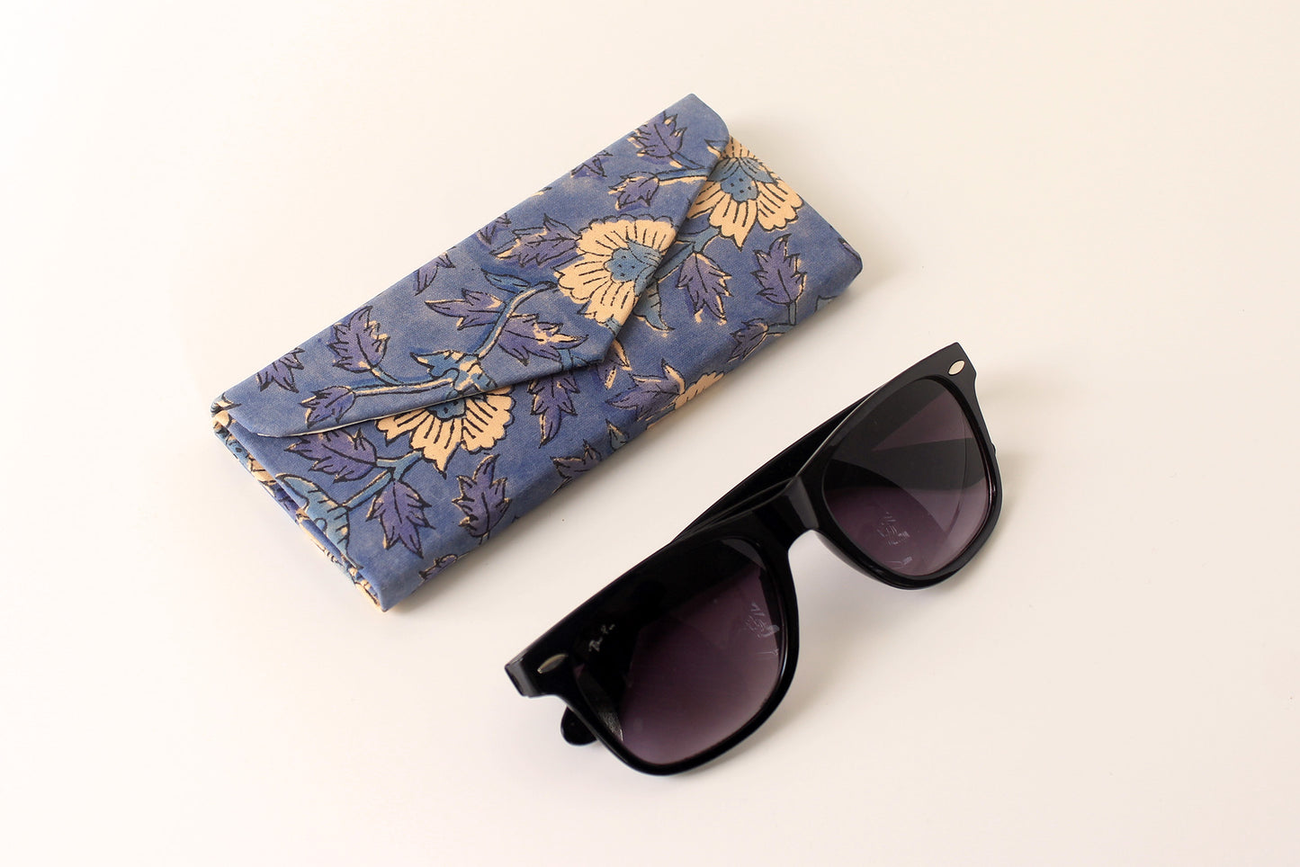 Blue Meadow Sunglass Case