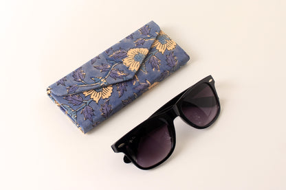 Blue Meadow Sunglass Case