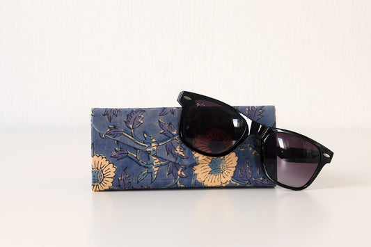 Blue Meadow Sunglass Case