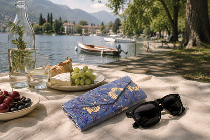 Blue Meadow Sunglass Case