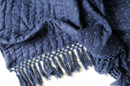 Indigo Drift Throw