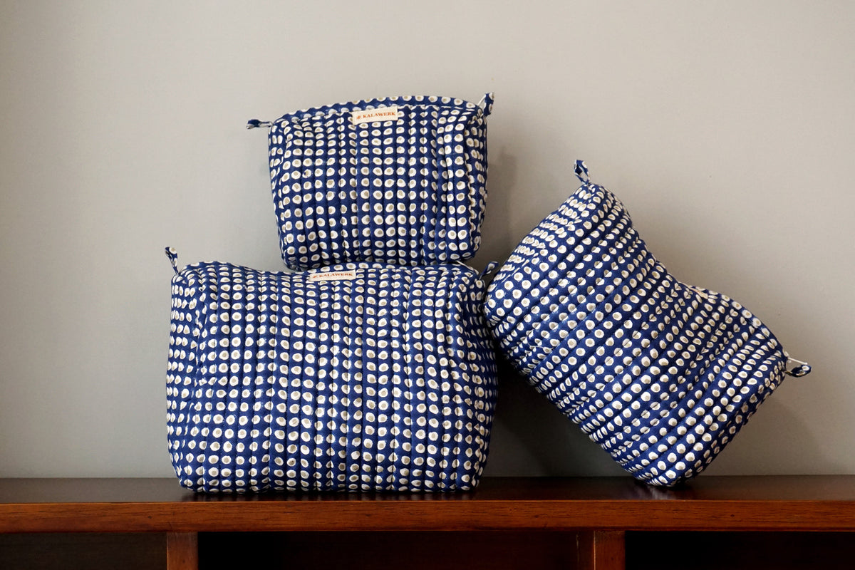 Indigo Pebble Travel Set