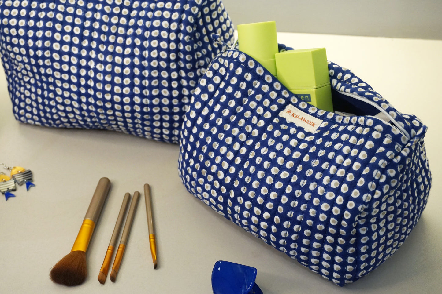 Indigo Pebble Travel Set