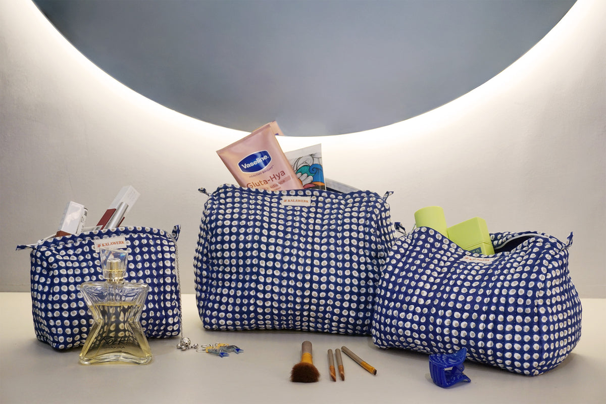 Indigo Pebble Travel Set