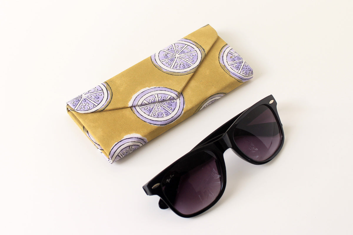 Lemon Bloom Sunglass Case