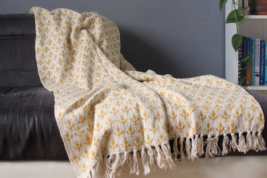 Ochre Bloom Throw