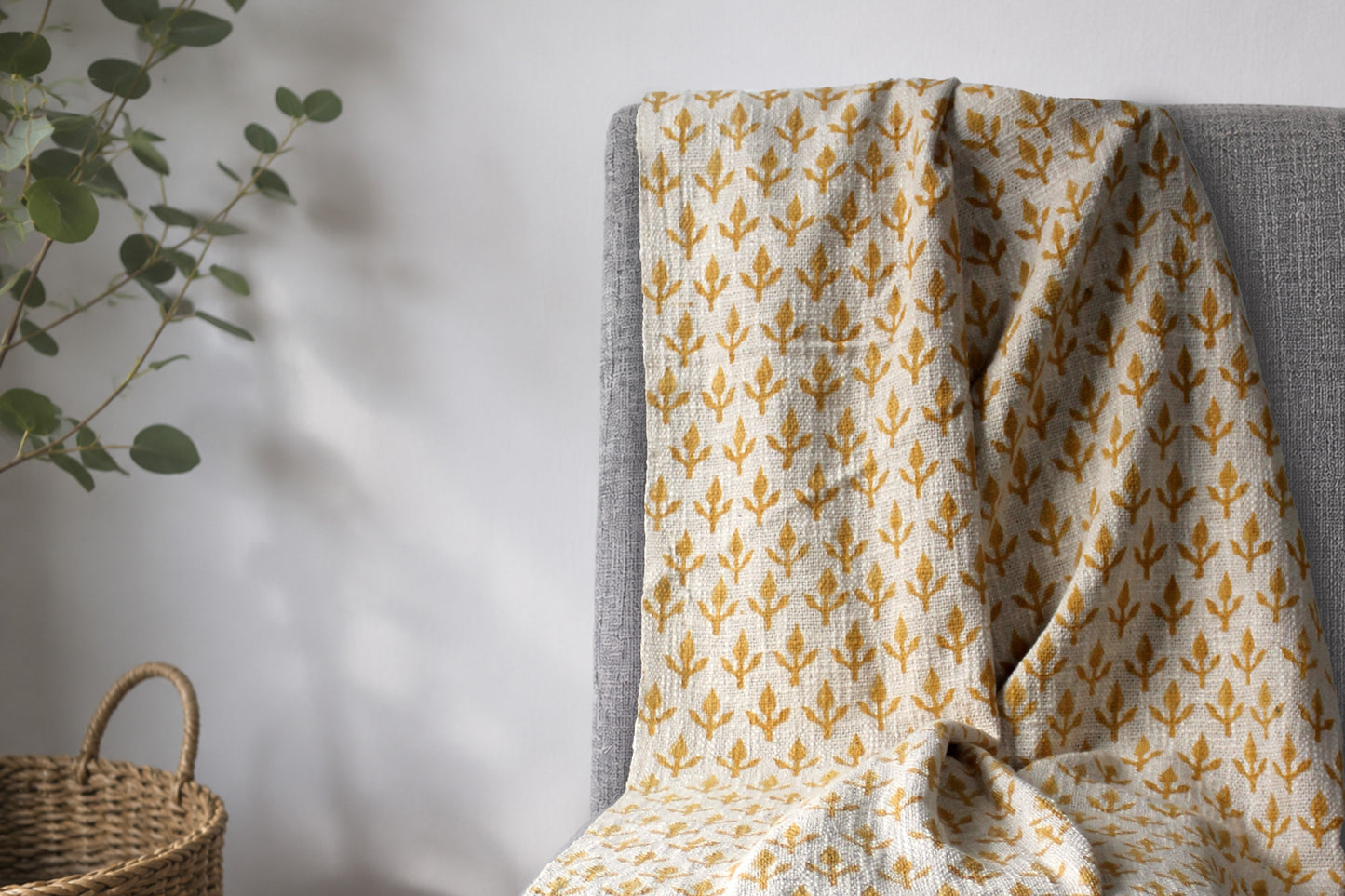 Ochre Bloom Throw