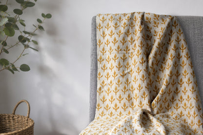 Ochre Bloom Throw