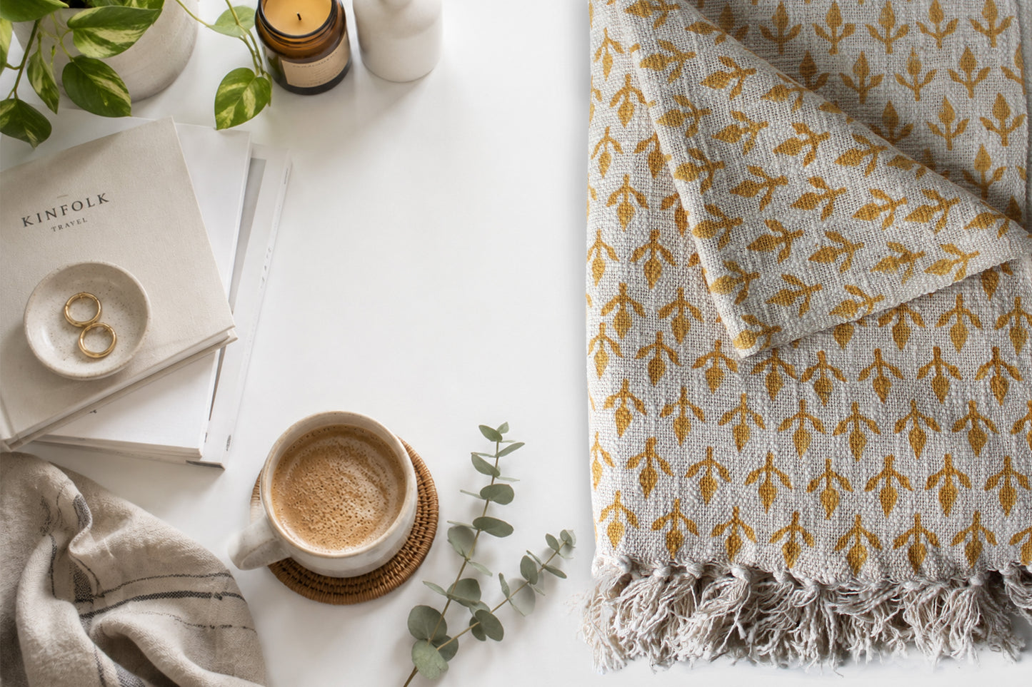 Ochre Bloom Throw